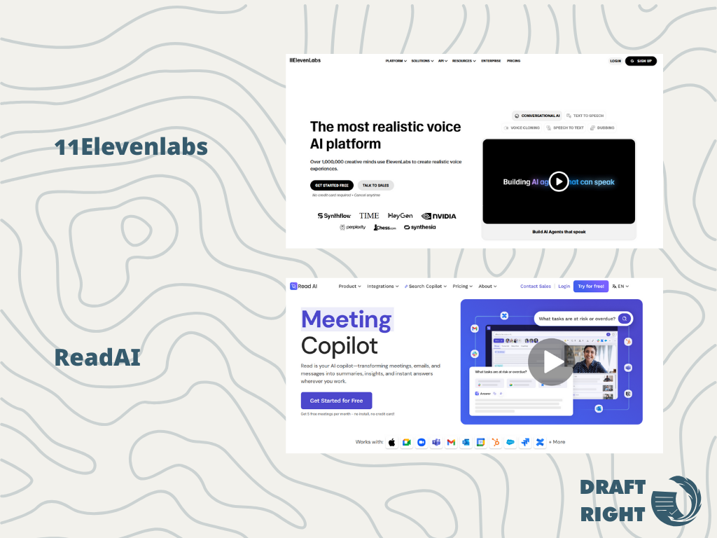 AI Voice Generator, Meeting Transcriptor